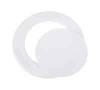 Placa de Cubierta Redonda Ciega Adhesiva sin Taladro Blanco ABS | Instalación sin Herramientas, Adecuado para Mantenimiento en Baños y Reparaciones de Tuberías, Plástico Resistente
