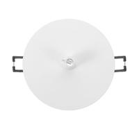 Placa de Cubierta Redonda Empotrada para Lámpara de Techo Color Blanco | Metal, Reemplazo Rápido y Mantenimiento Sencillo, Compatible Módulos LED y Bases de Downlight