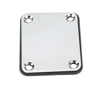 Placa de Cuello de Guitarra elCtrica Placa de ConexiN de Cuello de Guitarra de Metal con Tornillos para bajo de elCtrica (Plata) Accesorio De Rendimiento