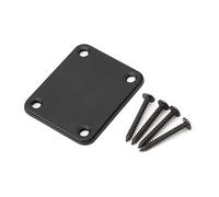 Placa de cuello de guitarra eléctrica curvada con corte semicircular, placa de montaje trasera con 4 agujeros con tornillos