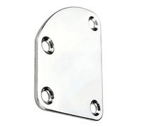 Placa De Cuello Para Bajo Eléctrico Placa De Unión De Cuello Tipo Esquina Sin Relleno Piezas De Guitarra De Color Cromado 10 Uds Piezas de accesorios para guitarra