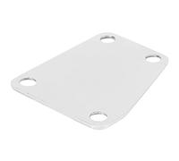Placa de Cuello Trapezoide de 4 Agujeros Plato de Guitarra Eléctrica con Tornillos Plateado Cromado para el bajo Jazz de Jazz 2.6x2in Utilizado para Fortalecer la Conexión entre las Partes del