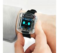 Placa de desarrollo de relojes impulsada por IA con pantalla OLED para diálogo de voz interactivo y educación electrónica práctica (negro)