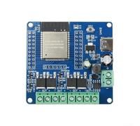 Placa de desarrollo ESP32-32E, con 4 módulos de conmutación MOS, CC 5-60 V, entrada ancha, reservado UART, para automatización del hogar inteligente y proyectos secundarios, placa de circuito de 55 x