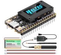 Placa de desarrollo ESP32 LoRa V4 + batería de 3000 mAh, ESP32-S3 SX1262 LoRa WiFi Bluetooth 2MB PSRAM 16MB Flash 915MHz Antenas OLED Pantalla compatible con GPS y Solar para Arduino Meshtastic