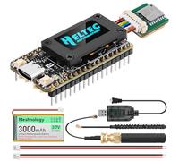 Placa de desarrollo ESP32 LoRa V4 + módulo GNSS L76 + batería de 3000 mAh, ESP32-S3 SX1262 LoRa WiFi Bluetooth 2MB PSRAM 16MB Flash 915MHz Antenas OLED compatible con GPS y Solar para Arduino