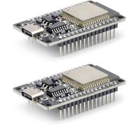 Placa de desarrollo ESP32 tipo C, USB C ESP32-WROOM-32 Placa de desarrollo 2.4 GHz WLAN WiFi con módulo Bluetooth CP2102 CH340 Chip compatible con protocolo LWIP Freertos Soporte tres modos AP, STA,