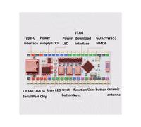 Placa de Desarrollo GD32VW553 32VW553 GD32VW553HMQ6 con Conexión Inalámbrica WiFi6/BLE5.2 y Placa de Evaluación 32VW553HMQ7