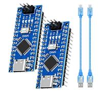 Placa de desarrollo Nano 328P V3 con cable USB AYWHP 2 unidades placa de desarrollo con chip CH340 5 V 16 M Microcontrolador Type-C Conector compatible con Arduino