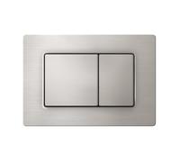 Placa de Descarga Acero Inox Cepillado - Compatible con Geberit Duofix Sigma/Delta/Basic - Doble Descarga - Wunderbad