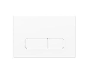 Placa de Descarga Blanca Mate - Compatible con Geberit Duofix Sigma/Delta/Basic - Botón de Doble Descarga - Wunderbad