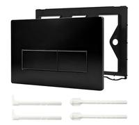 Placa de descarga WC de doble descarga, placa de accionamiento compatible con GEBERIT SIGMA01 UP300/320, placa de repuesto 115.770.11.5, blanca (Negro)