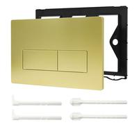 Placa de descarga WC de doble descarga, placa de accionamiento compatible con GEBERIT SIGMA01 UP300/320, placa de repuesto 115.770.11.5, blanca (Oro)