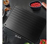 Placa de descongelación de cocina, bandeja de descongelación rápida de aluminio para pollo, carne de res, pescado, no necesita electricidad, diseño compacto que cabe en pequeños espacios de