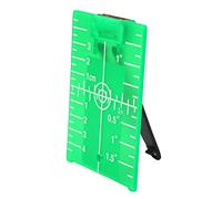 Placa de Destino Magnética con Pata para Medidor de Nivel Láser Escala Doble de Línea Cruzada, Tarjeta de Placa de Destino Láser de Piso Magnético con Soporte(Tablero de destino de luz verde)