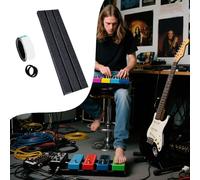 Placa de Efectos, Pedalera De Guitarra De Aleación De Aluminio, Accesorios De Instrumentos De Precisión Para Amantes De La Música Entusiastas Adultos Y Principiantes