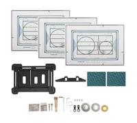Placa de empujador invisible para Geberit para Sigma All Serie, placa de accionamiento para inodoro, incluye patrón de costura y accesorios de fresado