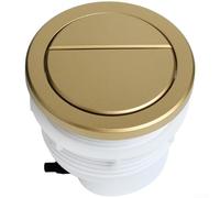 Placa de empuje oculta ABS redonda con botón de inodoro de doble descarga | Botón de inodoro de doble descarga ABS con diseño redondo de placa de empuje para instalación oculta del baño del tanque