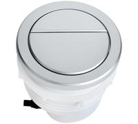 Placa de empuje oculta ABS redonda con botón de inodoro de doble descarga | Botón de inodoro de doble descarga ABS con diseño redondo de placa de empuje para instalación oculta del baño del tanque