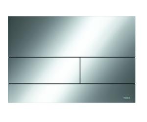 Placa de empuje para WC TECE TECEsquare II metal para la tecnología de doble descarga, 9240831, Color: Cromo brillo