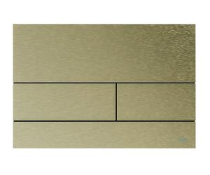 Placa de empuje para WC TECE TECEsquare II metal para la tecnología de doble descarga, 9240843, Color: PVD níquel cepillado (con antihuellas)