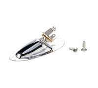 Placa de entrada de guitarra de acero de cobre reforzado con arandela dentada y tornillos de montaje para una fácil instalación