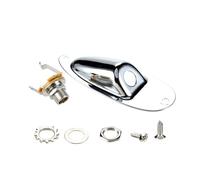 Placa de entrada de salida de guitarra profesional con juego de arandelas de dientes para un montaje seguro, diseño de alta tensión con tornillos