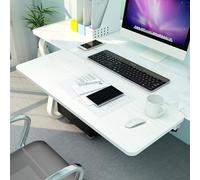 Placa de escritorio plegable ajustable de 90°, soporte ergonómico para computadora portátil y mouse, superficie de trabajo y juego de madera, tamaños 55/65/75 x 25 cm