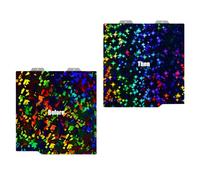 Placa de escritura rugosa con patrón de fragmentos de octagrama de 184 mm, estructura flexible de extracción de modelo PEI, placa de construcción texturizada de laboratorio de corriente directa