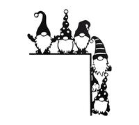 Placa de esquina de Navidad de enigma - Decoración de esquina de Navidad para marco de puerta, marco de ventana, marco de puerta de hierro, decoración de pared para ventana de esquina de puerta