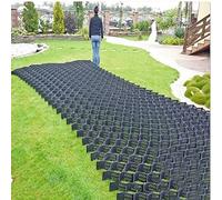 Placa de estabilización del sistema de rejilla de césped permeable para entradas y césped, pavimentadoras de césped de hormigón para mejorar el arrastre y la estabilidad