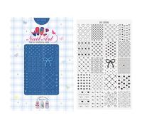 Placa de estampado de uñas, diseño de mariposa, plantilla de placa de uñas para decoraciones, placas de sellos, plantillas de manicura