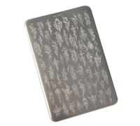 Placa de estampado de uñas resistente con sutil patrón de espinas, perfecta para diseños creativos, arte de acero inoxidable