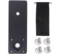 Placa de estufa de camping para mesa de camping IGT de acero al carbono con ranuras de montaje dobles para quemadores de gas planos (placa de horno individual)