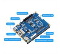 Placa de expansión CM4 con pantalla táctil de 2,8 pulgadas y concentrador USB HAT para módulo de cómputo RPI 4 Lite EMMC