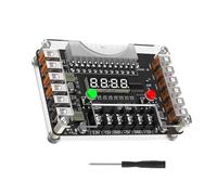 Placa de expansión de fuente de alimentación de 24 pines con 12 puertos USB y carcasa transparente para interfaces de alimentación de aficionados