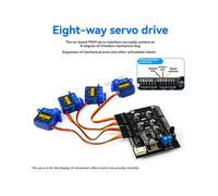 Placa de Expansión de Servoaccionamiento PWM de 8 Vías con Control de Brazo Robótico y Receptor Integrado de 2,4 G.