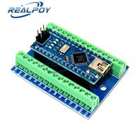 Placa de expansión del adaptador de Terminal del controlador NANO V3.0 3,0, placa de extensión Simple para Arduino AVR ATMEGA328P With Welding Type-C