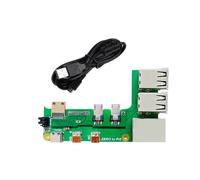 Placa de ExpansióN para Raspberry Pi Zero 2W A PI5 con Cable Adaptador de Interfaz Zero A Pi5 Zero USB HUB RJ45 HAT