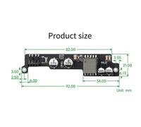 Placa de expansión PoE Mini Power over Ethernet compatible con IEEE 802.3af/At PoE y placas base Nano/NX