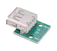 Placa de Expansión USB, 10 Unidades Conector USB Tipo A Hembra 2.54mm Paso DIP para Hobistas Electrónicos, Proyectos DIY, Estudiantes y Prototipado Profesional