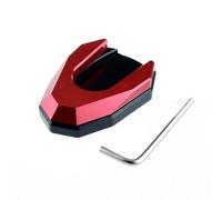 Placa de extensión de Soporte de Aluminio CNC para H&ON&DA Forza 125 250 300 17-20 MF08, Soporte Lateral para pie, Almohadilla de ampliación(Red-4)