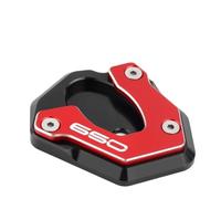 Placa De Extensión Y Ampliación Para La Base Del Caballete Lateral De La Motocicleta Para Z900 Z650 SE RS Z1000 Para Ninja 1000 SX 2017-2025 RESPUNEKBAH(650 RED)