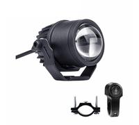 Placa De Faros Luz Auxiliar LED para Motocicleta Lámpara Antiniebla Luz De Conducción Proyector De Luces Altas Y Bajas Foco LED con Interruptor(1 pcs)