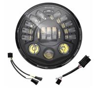 Placa De Faros Luz Delantera LED con Proyector Adaptable para Motocicleta De 7" para Street Glide FLHX FLHXS FLHXSE FLHXST FLHXXX Trike 2006-2023