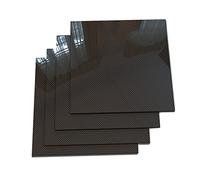 Placa de fibra de carbono, Lámina de fibra de carbono de alta resistencia, 400 mm x 500 mm, 0,22 mm - 5 mm de espesor(Twill Glossy,1Mm)
