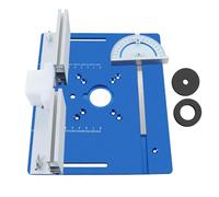 Placa de fresado, fresadora de mesa - fresadora para carpintería con guía de inglete, placa de fresado de recorte, mesa de grabado multifuncional