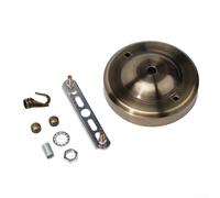Placa de gancho de rosa de techo vintage, toldo de hierro para lámparas colgantes, capacidad de carga de 10 kg, accesorios fáciles de instalar para pasillo, restaurante, bar, sala de estar (bronce)