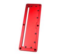 Placa de Garganta Circular Mesa de Carpintería Roja, para Bricolaje | Cubierta Metálica Buje de Línea de Orificios, Montaje Sencillo, Ligera, para Router y Corte de Madera