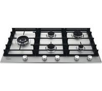 Whirlpool GMWL 958/IXL Acero inoxidable Integrado 86 cm Encimera de gas 5 zona(s)